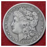 1895 S Morgan Silver Dollar Coin