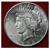 1935 S Peace Silver Dollar Coin
