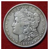 1901 Morgan Silver Dollar