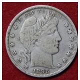 1898 Barber Silver Half Dollar