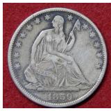 1859 O Seated Liberty Half Dollar - No Motto