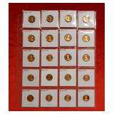 (20) Lincoln Cents back to 1957