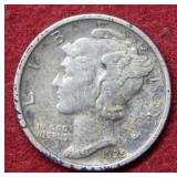 1925 D Mercury Silver Dime