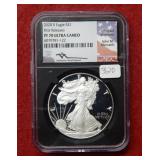 2020 S Silver Eagle PF 70 Ultra Cameo-First Releas