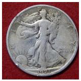 1921 S Walking Liberty Silver Half Dollar