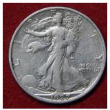 1927 S Walking Liberty Silver Half Dollar