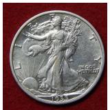 1935 S Walking Liberty Silver Half
