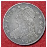 1828 Bust Silver Half Dollar