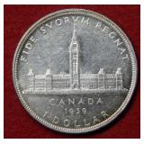 1939 Canada Silver Dollar