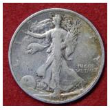 1919 Walking Liberty Silver Half Dollar Coin