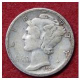 1920 S Mercury Silver Dime