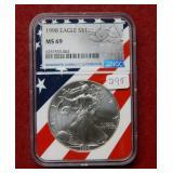 1998 Silver Eagle 1 oz NGC MS69