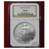 2004 Silver Eagle 1oz NGC MS69