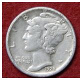 1928 S Mercury Silver Dime