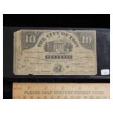 1862 City of Troy Ten Cent Fractional Note