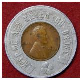 1948 Wheeler Chevrolet "Never Go Broke" Cent