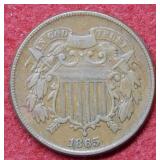 1865 Two Cent Piece