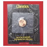Cheerios Souvenir 2000 Lincoln Cent