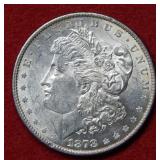 1878 Reverse of 1879 Morgan Silver Dollar Coin