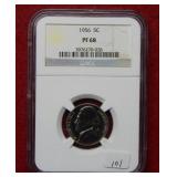 1956 Jefferson Nickel NGC PF68