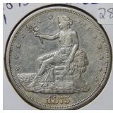 1875 S Silver Trade Dollar