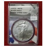 2023 Silver Eagle ANACS MS70 - First Strike Coin