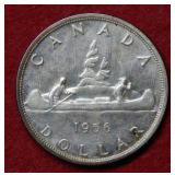 1956 Canada Silver Dollar
