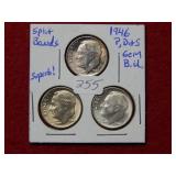 1946 PD&S Roosevelt Silver Dimes