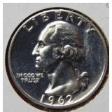 1962 Washington Silver Quarter
