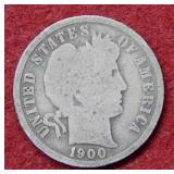 1900 S Barber Silver Dime