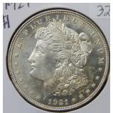 1921 Morgan Silver Dollar Coin