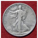 1919 Walking Liberty Silver Half Dollar