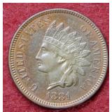 1881 Indian Head Cent - Red & Brown