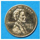 Miniature Solid 8 KT Gold Lincoln Cent Copy
