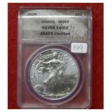 2018 Silver Eagle 1oz ANACS MS69