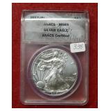 2017 (P) Silver Eagle 1oz Coin ANACS MS69