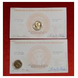 Van Burren & Polk $1 Presidential Coins