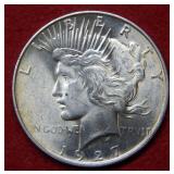 1927 D Peace Silver Dollar Coin