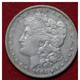 1904 S Morgan Silver Dollar Coin