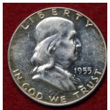 1955 Franklin Silver Half - Proof