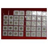 (38) Washington Silver Quarters back to 1941