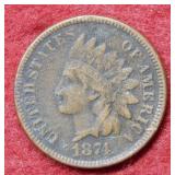 1874 Indian Head Cent