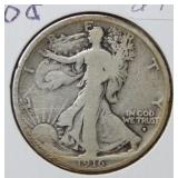 1916 D Walking Liberty Silver Half Dollar