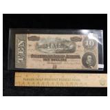 1864 $10 CSA Note