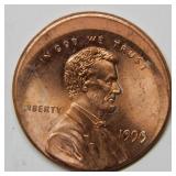 1999 Off Center Punch Lincoln Cent