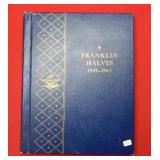 (13) Franklin Silver Halves with a free book