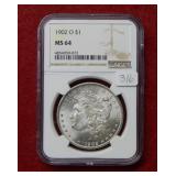 1902 O Morgan Silver Dollar NGC MS64