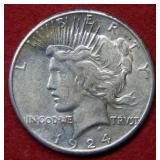 1924 S Peace Silver Dollar Coin