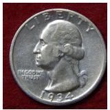1934 D Washington Silver Quarter