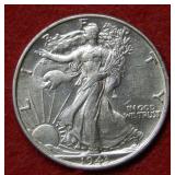 1943 Walking Liberty Silver Half Dollar Coin